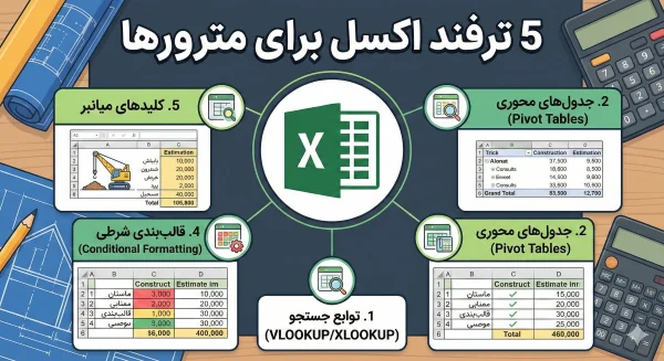 ۵ ترفند اکسل برای مترورها